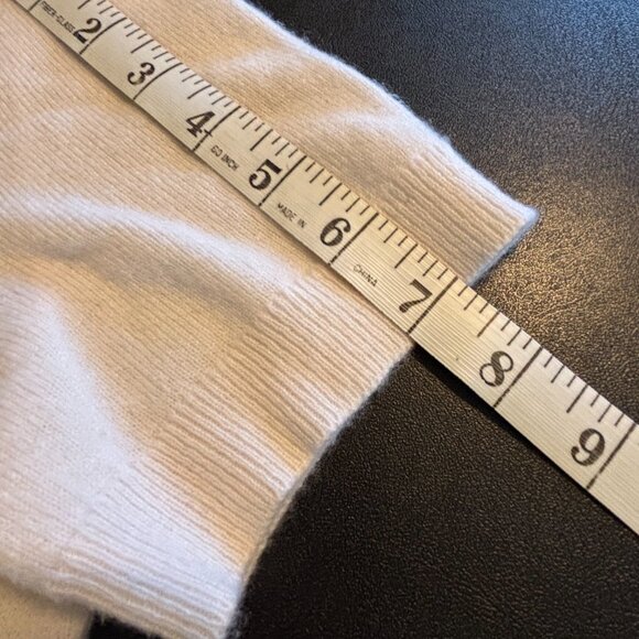 J.Crew Cashmere Short-Sleeve Sweater - Size Small - Cream Ivory - Picture 8 of 9